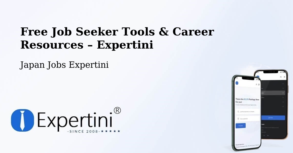 Free Job Seeker Tools & Career Resources – Nanto Shi - Nanto Shi, Japan Jobs Expertini